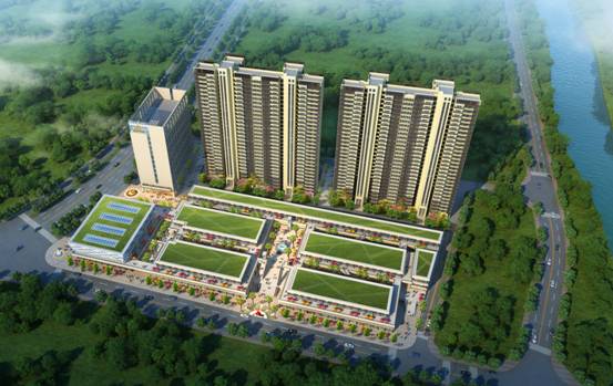 湖南新化文印新城方案设计（方案设计，总建筑面积12万m²）